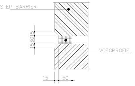 259.3 – Voegprofiel step barrier middenberm doorsnede B