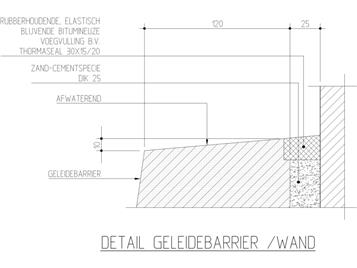 454.1 – Detail geleidebarrier/wand