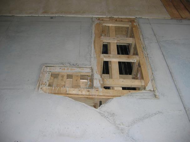 654.2 – Onvoldoende voorziening voor toegankelijkheid beton onder sparing